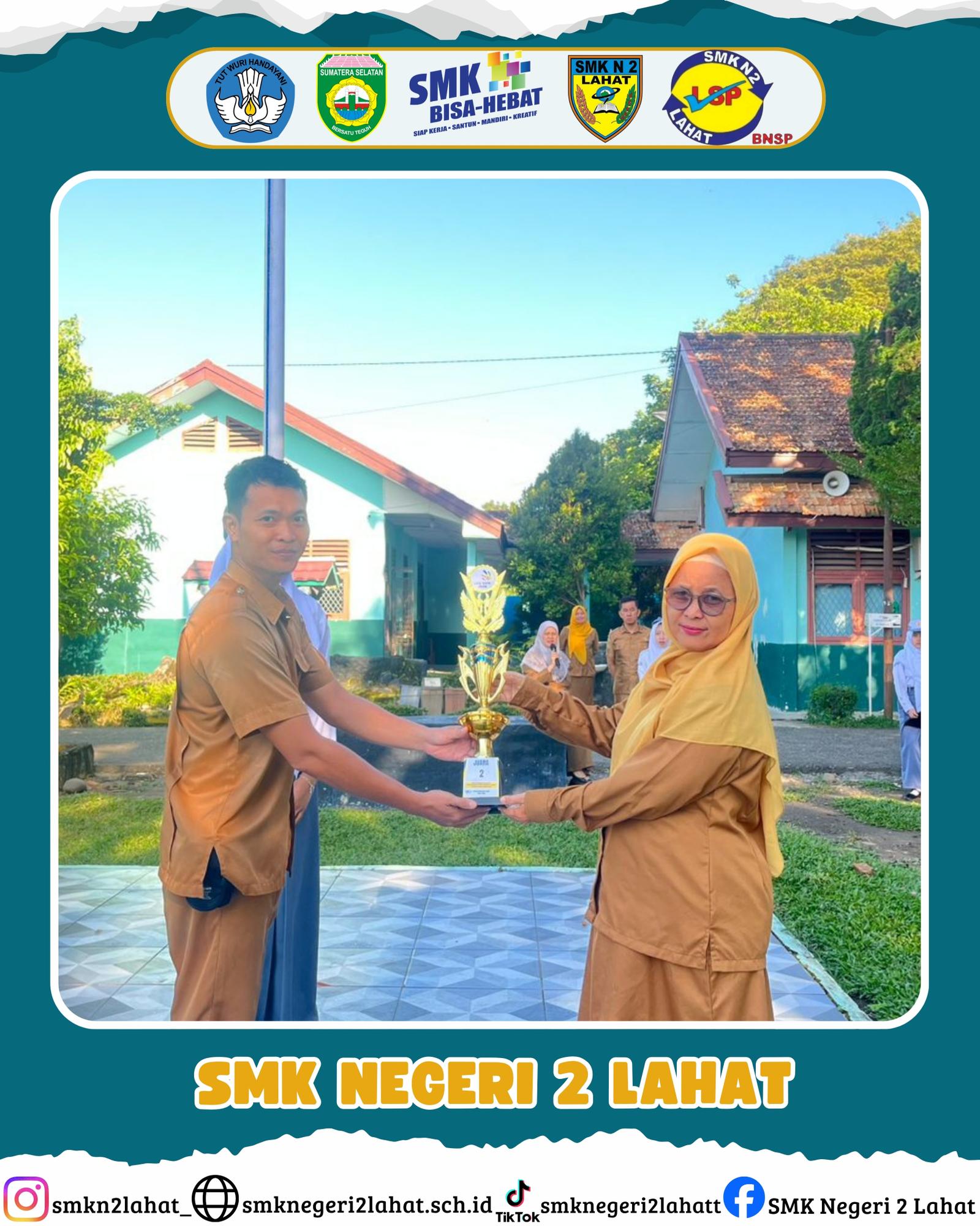 Gambar 4 - Juara 2 Lomba LKS Tingkat Kabupaten Lahat, Cabang Lomba IT Networking System Admintration 