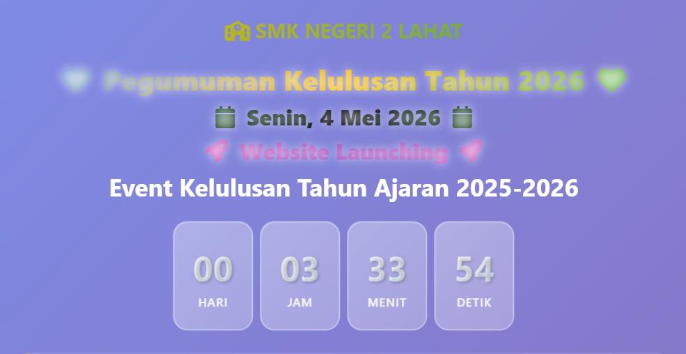 PENGUMUMAN KELULUSAN KELAS 12 TAHUN AJARAN 2025/2026